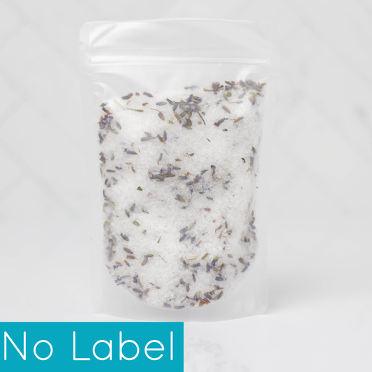 No Label Bath Salt Pouches: Lavender