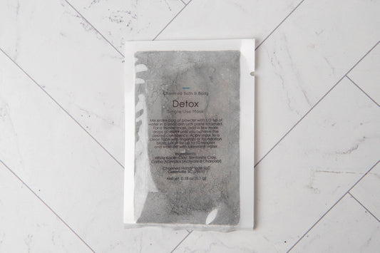 Single Use Clay Face Mask: Detox/Charcoal Mask