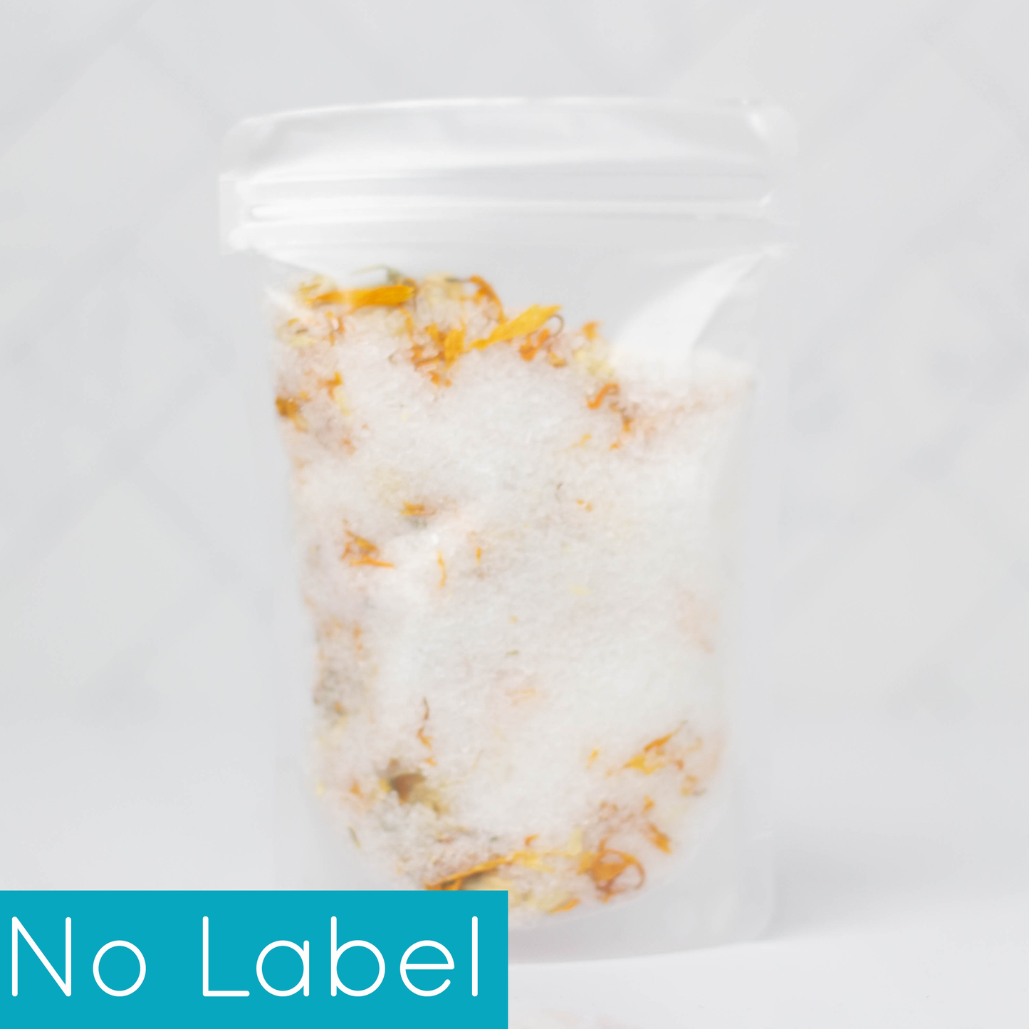 No Label Bath Salt Pouches: Rose