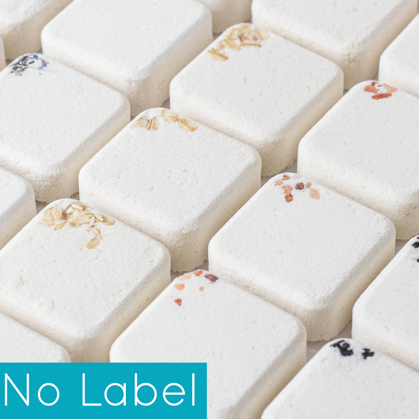 No Label Square Bath Bombs: Jasmine